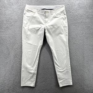 Under Armour Pants Adult 37x31 White Range Unlimited Slim Performance Golf Men's